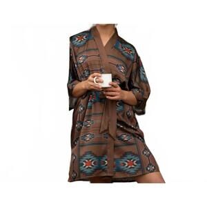 NEW FRINGE SCARVES silk kimono robe in the telluride